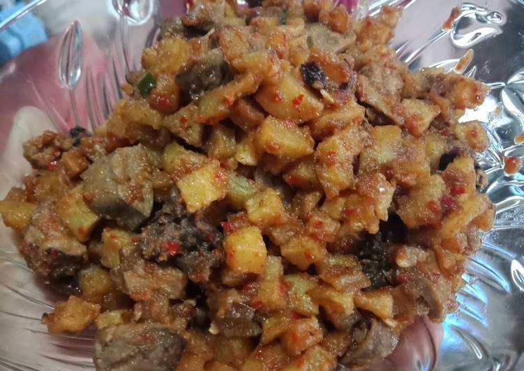 Sambal goreng kentang ati ampela for kids