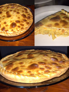 Una foto de Tarta pascualina de pollo con masa casera tipo criolla