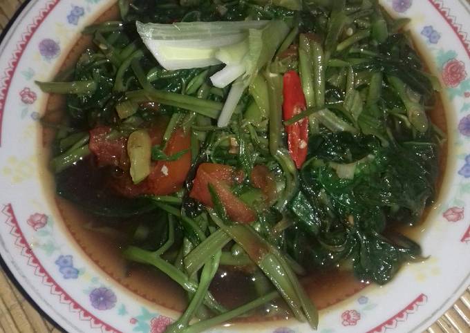 Cara Gampang Membuat Tumis Kangkung Enaaak 😊😊 Anti Gagal