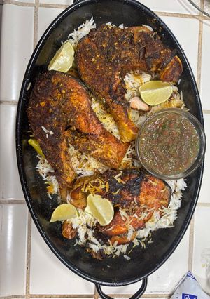 A picture of Authentic Yemeni Zurbian Recipe with Potatoes and Meat, Chicken, or Fish.