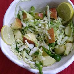 A picture of Cabbage and apple salad.