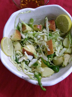 A picture of Cabbage and apple salad.