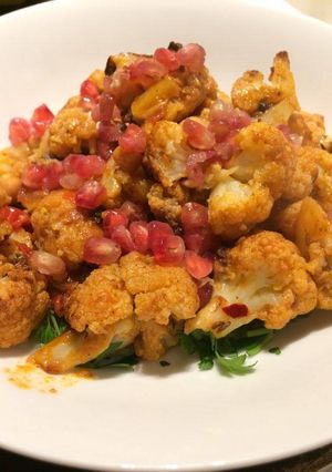 Ropogós karfiol vörös pesto-val recept fotója