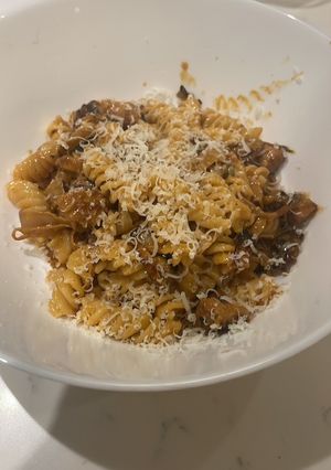 A picture of Smokey Sausage Pasta.