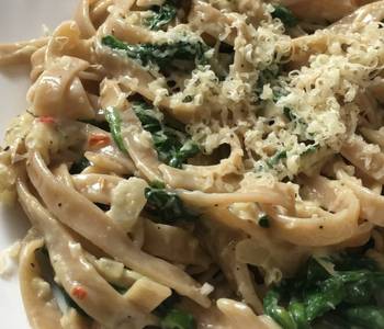 Easy Making Recipe Easy Peasy Spinach and Garlic Tagliatelle Practical Delicious