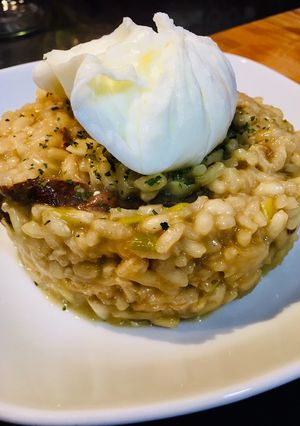 Una foto de Risotto de boletus