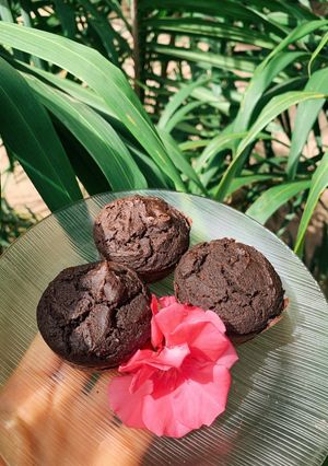 Foto de Muffins de cacau com farinha de banana verde 🍫