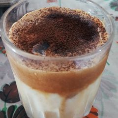 A picture of Dalgona coffee.