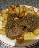 Lomo o peceto al ajillo con papas 🤤👩‍🍳