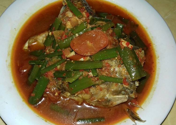 Cara buat Kepala Patin saos padang yang lezat dan Mudah Dibuat