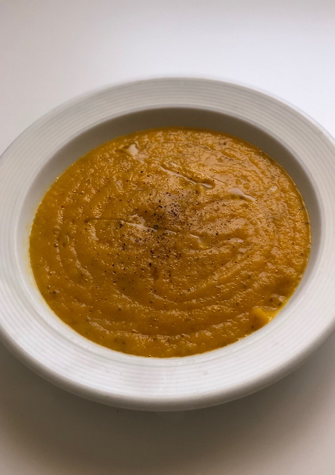 Una foto de Puré de calabaza