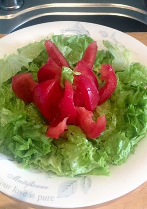 Una foto de Ensalada Rosa