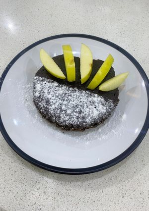 A picture of Chocolate steamed mug cake.