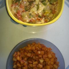 A picture of Curried Cottage cheese / Mozzarella cheese.