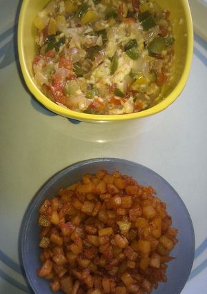 A picture of Curried Cottage cheese / Mozzarella cheese.