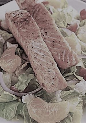 Una foto de Ensalada de Salmón con Naranja