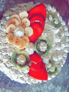 صورة لوصفة كيكة عيد ميلاد روعة