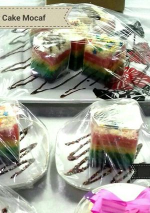 Foto resep Rainbow Cake Gluten Free