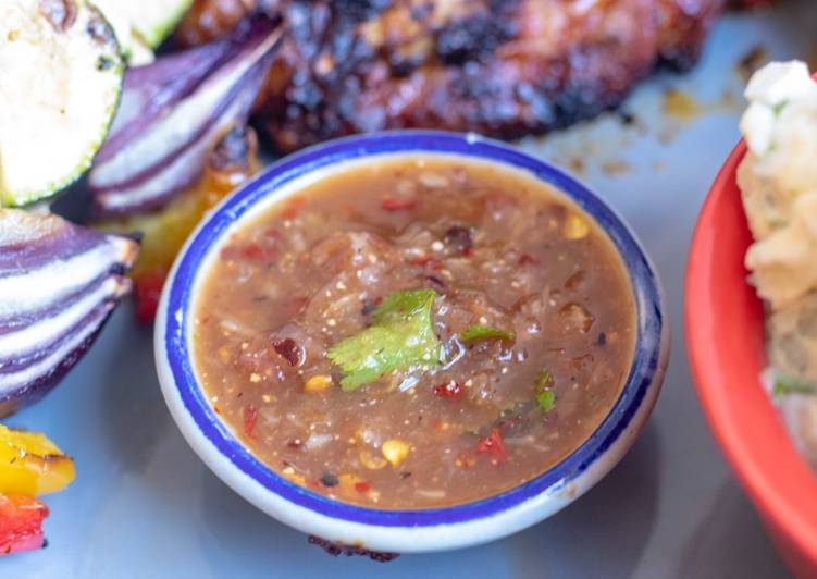 Recipe of Homemade Nam Jim Jeaw (Thai chilli dipping sauce) 🌶