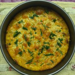 A picture of Corndog Pie.