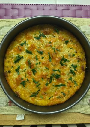 A picture of Corndog Pie.