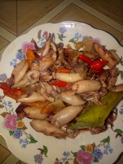 Foto resep Cumi asin oseng mercon
