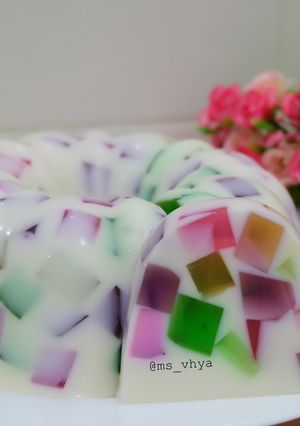 Foto resep Puding susu mozaik