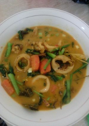 Foto resep Cumi santan caisim wortel