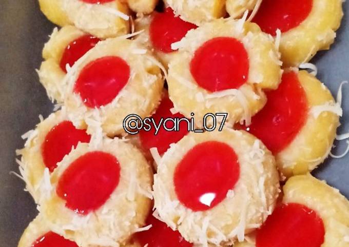 Resep Thumbprint cookies/ kue ibu jari no oven no mixer, Sempurna