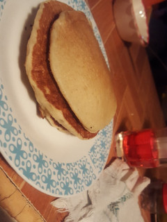 Una foto de Hot cakes de avena y plátano