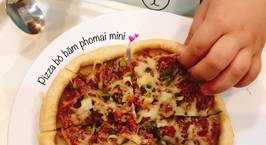 Hình ảnh món Pizza bò băm phomai mini (bé > 1y)