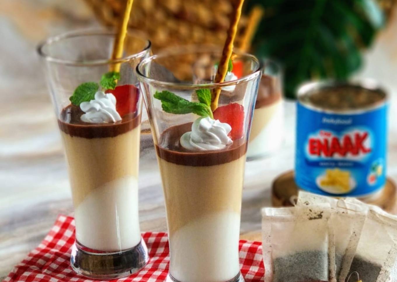 Thai Tea Chocolate Panna Cotta
