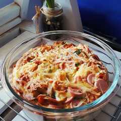 A picture of Telur dan Tomat Oven untuk Sarapan (English Muffin).