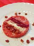 Risotto con barbabietola rossa e pancetta