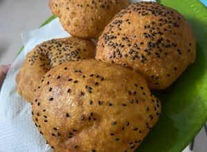 Hình của món Bánh tiêu ko men, ko ủ bột.