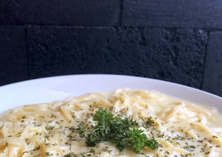 step by step  Creamy spaghetti carbonara simple tapi wenakkk gurih 😍 Jadi, Sempurna