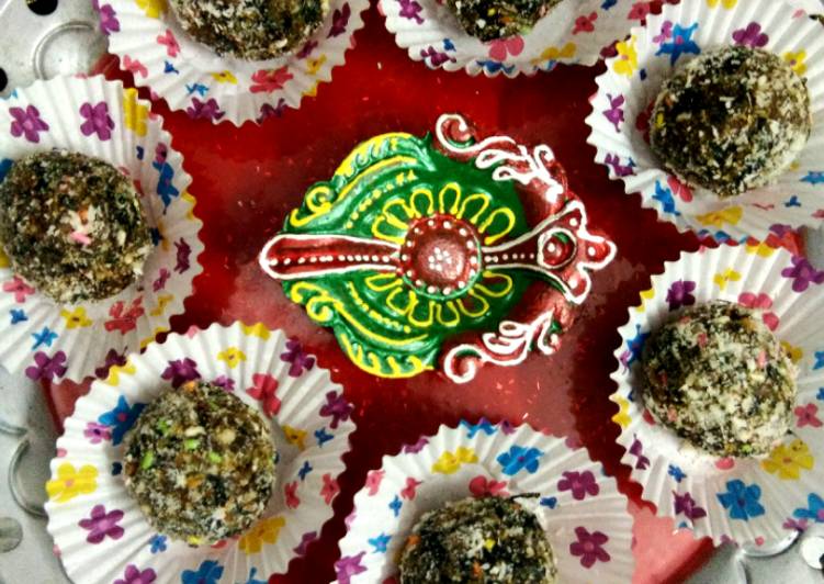 How to Make Perfect Crunchy Dry Fruit Paan ladoos