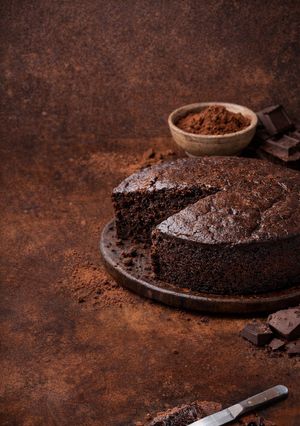 Una foto de Torta saludable de chocolate (esponjosa y fácil)