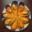 Mejillones en salsa de tomate picante