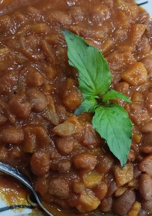 عکسی از دستور خوراک لوبیا