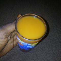 A picture of My homemade carrot juice🥕😋.