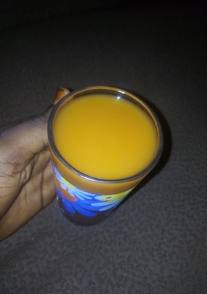 A picture of My homemade carrot juice🥕😋.