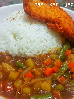Foto resep Nasi Kari Jepang + Katsu Ayam Praktis