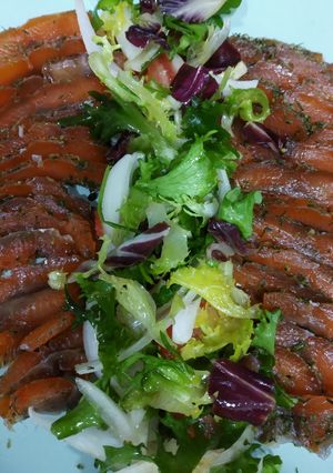 Una foto de Salmón Marinado