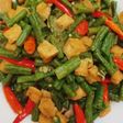Oseng kacang panjang tahu/tempe