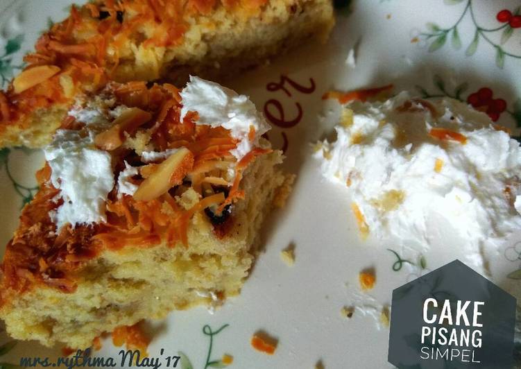 Resep 🍌Cake Pisang Simpel🍌 yang Bikin Ngiler