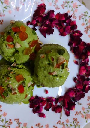 A picture of Paan nwaabii ice cream 👩‍🍳🍧.