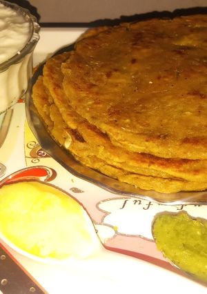 दूधी भोपळयाचे पराठे (dudhi bhoplyache parathe recipe in marathi) रेसिपी चे मुख्य फोटो 