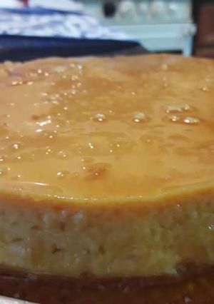 Una foto de Flan casero