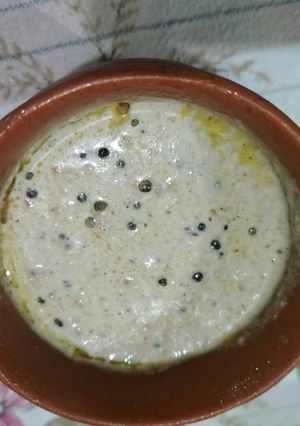 A picture of Mungfali chutney.